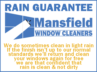 mansfield window cleaners rain guarantee